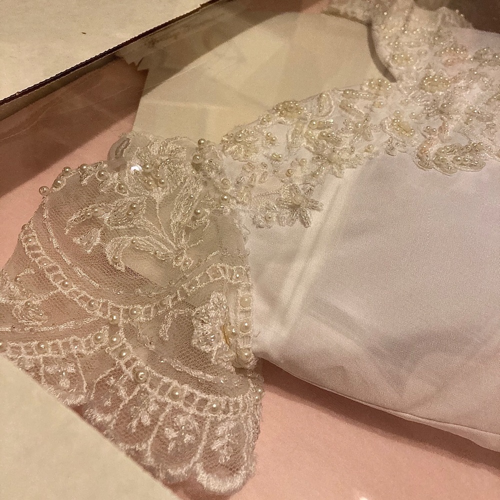 Beautiful custom made beaded first communion dress